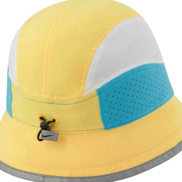 NWOT Nike Dri-Fit Perforated Running Bucket Hat Cap Yellow Unisex Size L/XL - Picture 7 of 7